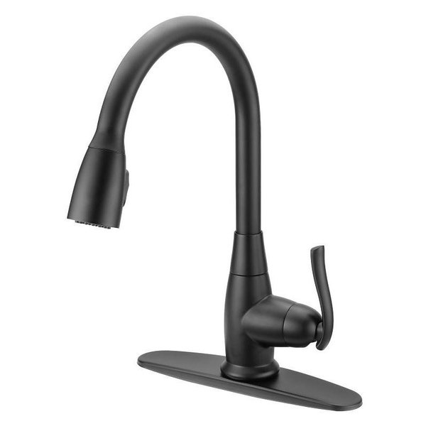 Boston Harbor Faucet, 18 68 60 gpm LMIN psi, 1Faucet Handle, 1, 3Faucet Hole, Zinc, Matte FP4A0000BL